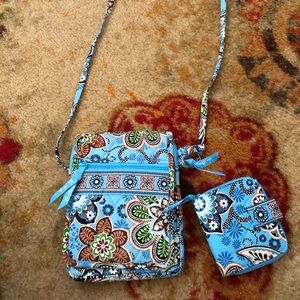 Vera Bradley crossbody with matching wallet